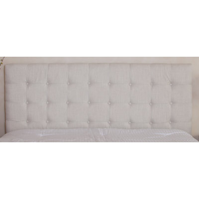 Preakness Queen/ Full Button Tufted Fabric Headboard by Home Loft Concept -image