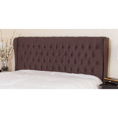 Coffman Wingback Queen/Full Tufed Fabric Headboard by Home Loft Concept -image