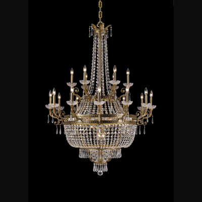 Crystorama Regal 12 Light Hand Polished Chandelier