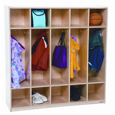 Wood Designs Five Section Locker