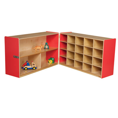 Wood Designs Half and Half Storage Unit without Trays