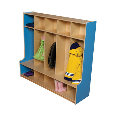 Wood Designs Five Section Offset Seat Locker