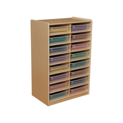 Wood Designs Storage Unit with 3" 12 Letter Trays