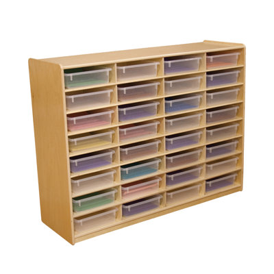 Wood Designs Storage Unit with 3" 32 Letter Trays