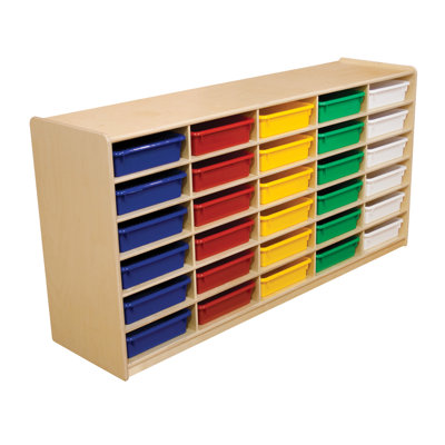 Wood Designs Storage Unit with 3" 30 Letter Trays