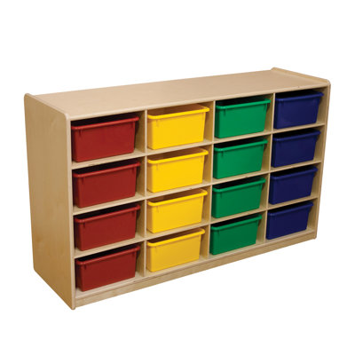 Wood Designs Storage Unit with 5" 16 Letter Trays