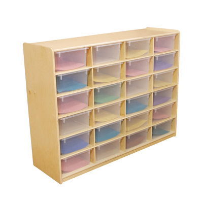 Wood Designs Storage Unit with 5" 24 Letter Trays