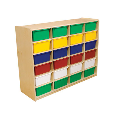 Wood Designs Storage Unit with 5" 24 Letter Trays