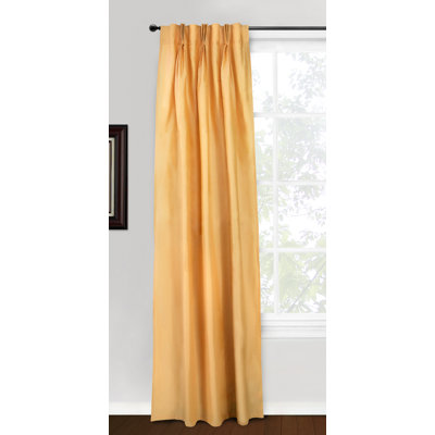 Eileen West Silk 3 Pinch Pleat Window Panel