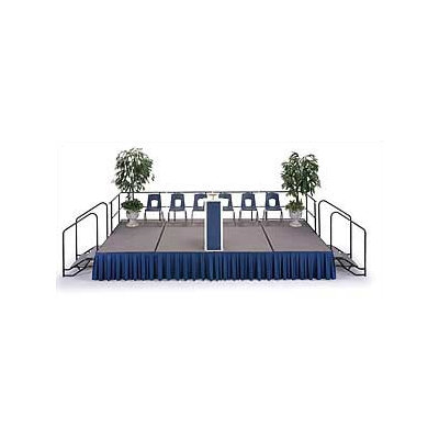 Midwest Folding Products 16" Box Pleat Stage Skirting