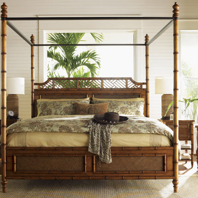 Island Estate West Indies Four Poster Bed by Tommy Bahama Home -image