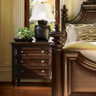 Royal Kahala Orchid 3 Drawer Nightstand by Tommy Bahama Home -image