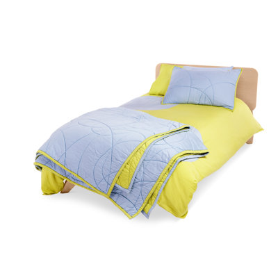 True Modern Starburst Bedding Collection in Brown and Blue