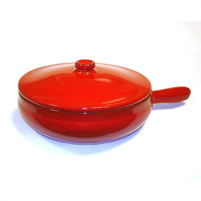 Piral Terracotta 1.5-qt. Saucier with Lid