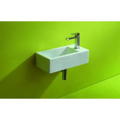 IMG Small Rectangular Bar Single Hole Bathroom Sink - IMG-7628