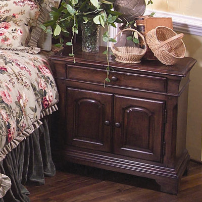 Nottingham Cottage Single Drawer Nightstand by Leda Furniture -image