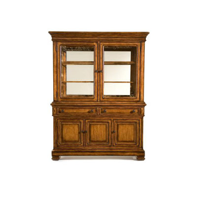 Legacy Classic Furniture Larkspur China Cabinet in Distressed Burnished Caramel