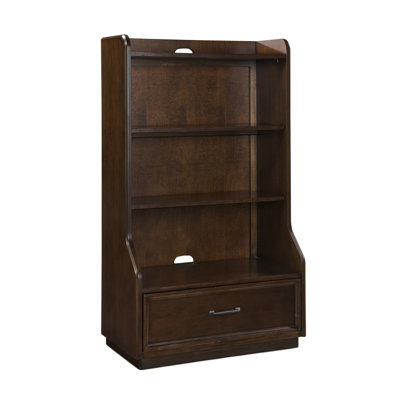 Legacy Classic Furniture Solutions Bookcase in Distressed Brown Cherry
