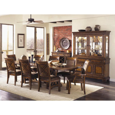 Legacy Classic Furniture Larkspur China Cabinet in Distressed Burnished Caramel