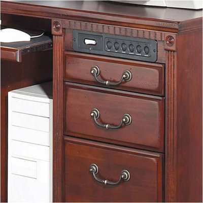 kathy ireland Home by Martin Furniture Huntington Club Right L-Shape Executive Desk