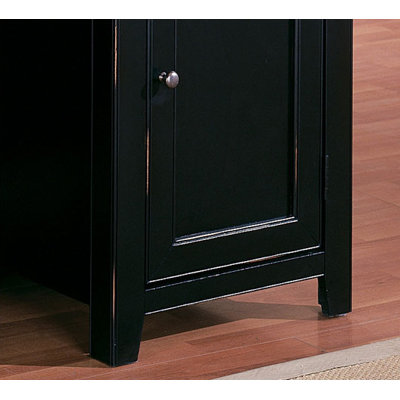 kathy ireland Home by Martin Furniture Tribeca Loft Black Door Base