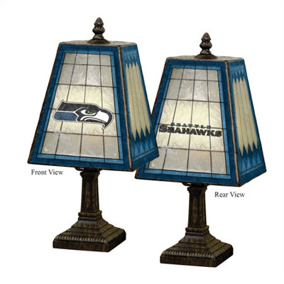 The Memory Company NFL 14" Art Glass Table Lamp