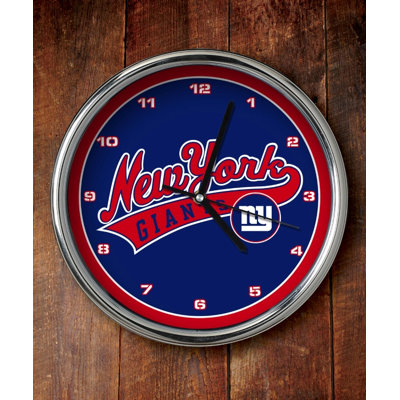 The Memory Company NFL Chrome Clock