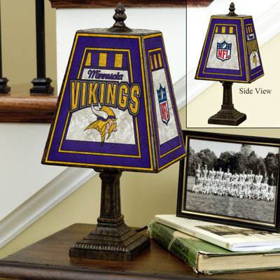 The Memory Company NFL 14" Art Glass Table Lamp