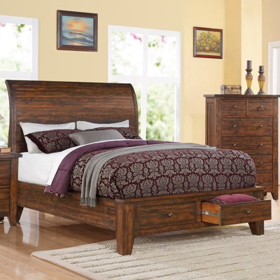 Cally Storage Panel Bed by Modus Furniture -image