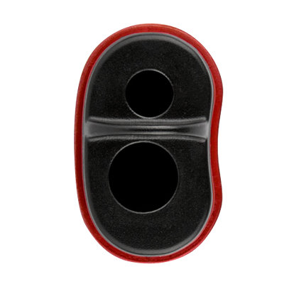 Slice Slanted-Tip Red Tweezers and Cosmetic Sharpener