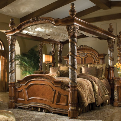 Villa Valencia Canopy Bed by Michael Amini -image