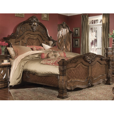 Windsor Court Mansion Panel Bed by Michael Amini -image