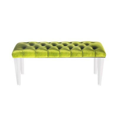 Sunpan Modern Glamour Faux Velvet Bench