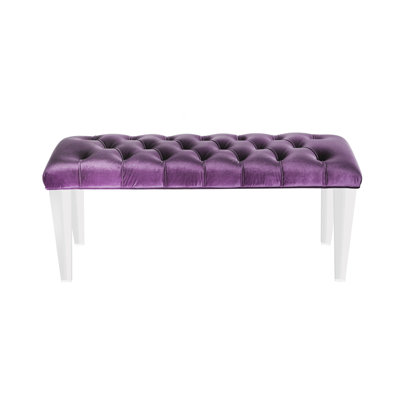 Sunpan Modern Glamour Faux Velvet Bench