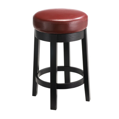 Sunpan Modern Cedric Bonded Leather Swivel Stool