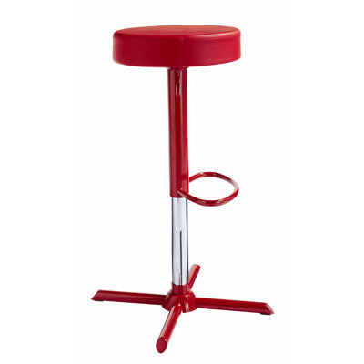 Sunpan Modern Franco Faux Leather Adjustable Barstool