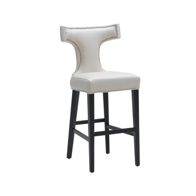 Sunpan Modern Serafina Bonded Leather Stool