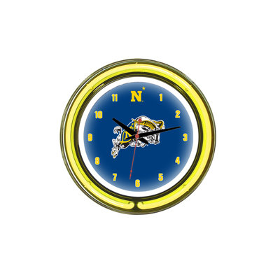Wave 7 NCAA 14" Team Neon Wall Clock