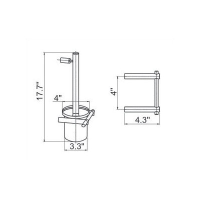 Empire Industries Tempo Toilet Brush and Holder