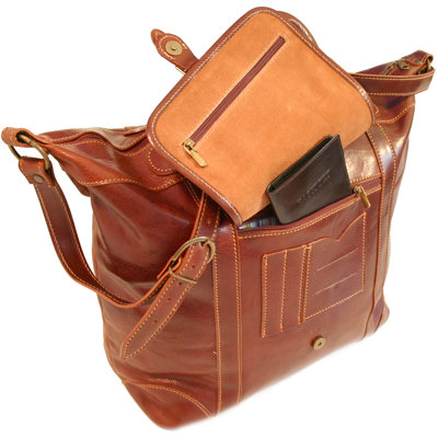 Floto Imports 16" Tack Leather Travel Duffel