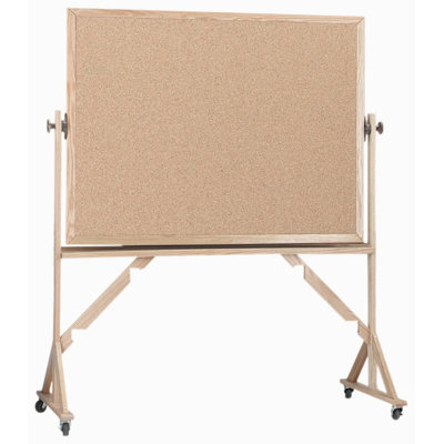 AARCO Reversible Natural Pebble Grain Cork Bulletin Board