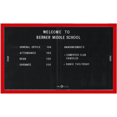 AARCO Enclosed Directory Board
