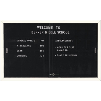 AARCO Enclosed Directory Board