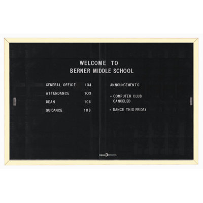 AARCO Enclosed Directory Board
