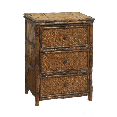 Coastal Chic 3 Drawer Nightstand by Kenian -image