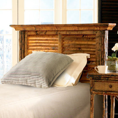Coastal Chic Louvered Headboard by Kenian -image