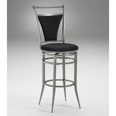 Hillsdale Furniture Cierra Black 26" Swivel Counter Stool