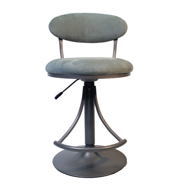 Hillsdale Furniture Venus Adjustable Swivel Bar Stool - Atmosphere Faux Suede