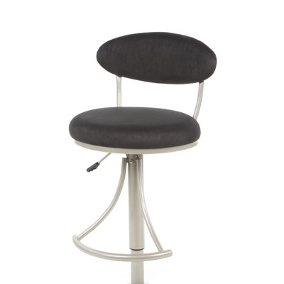 Hillsdale Furniture Swivel Bar Stool - Venus Adjustable Faux Suede