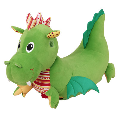 Wonderworld Puffy Dragon Four-Wheeled Plush Ride-On
